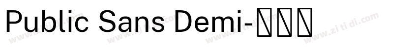 Public Sans Demi字体转换 Public Sans Demi字体转换